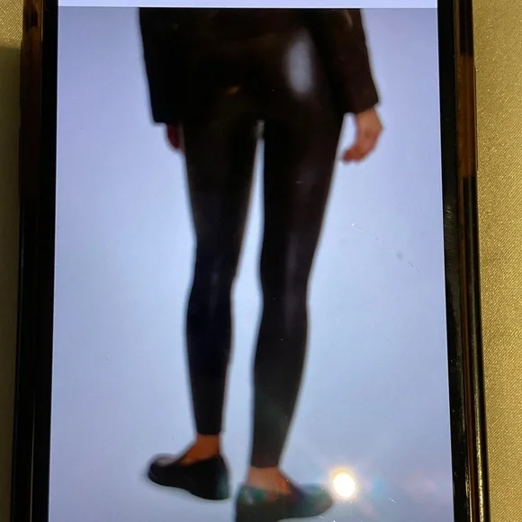 Commando Control Espresso Faux Leather Leggings NWT - Picture 3 of 10